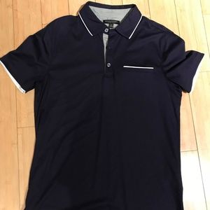 Banana Republic Luxury Touch Purple Polo Size M